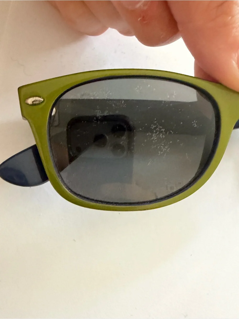 Ray-Ban RB 2132 New Wayfarer 791/32 Blue / Green Frames + Cloth